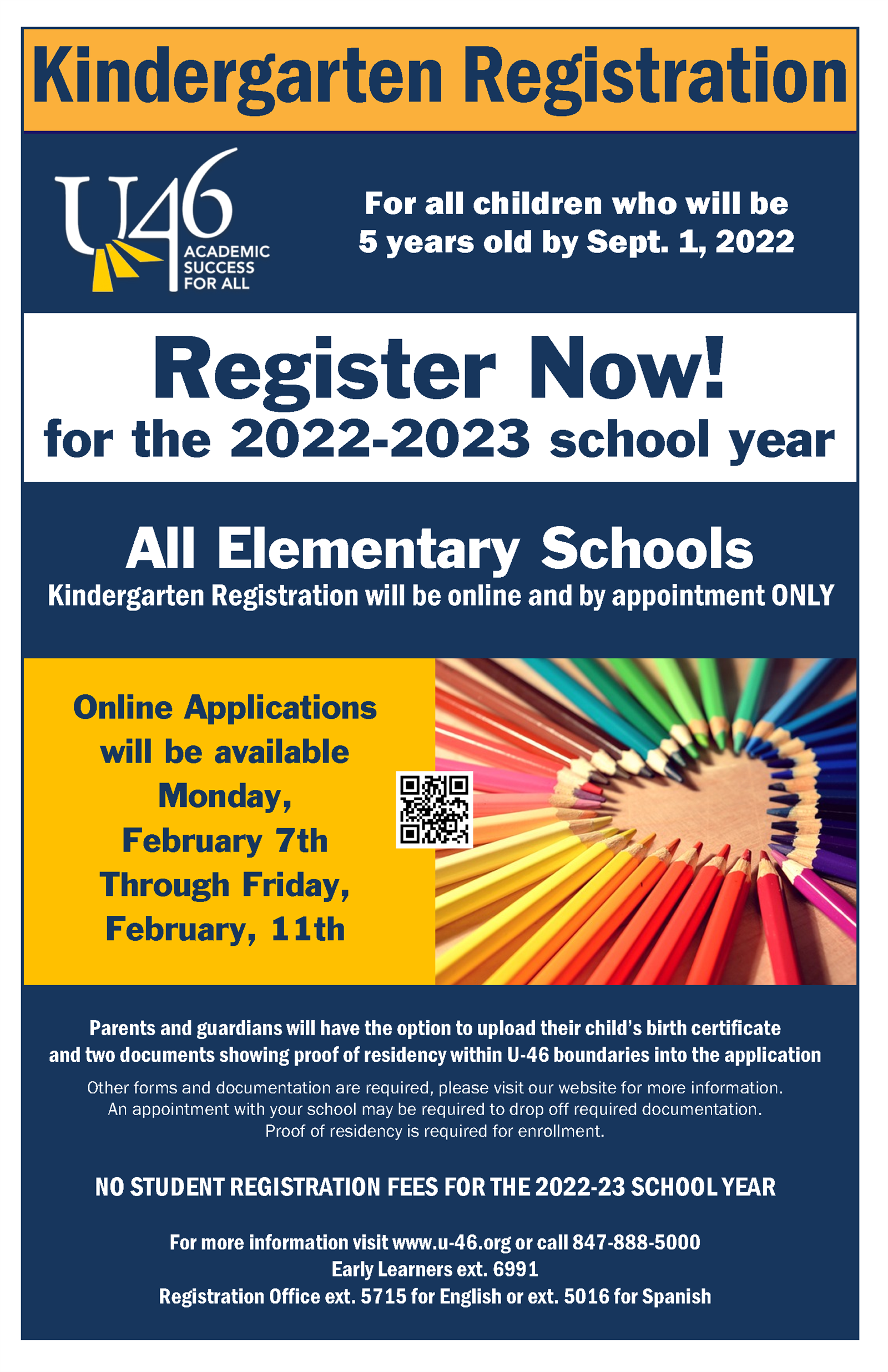 2022-23 Kindergarten Registration 2022-23 Kindergarten Registration