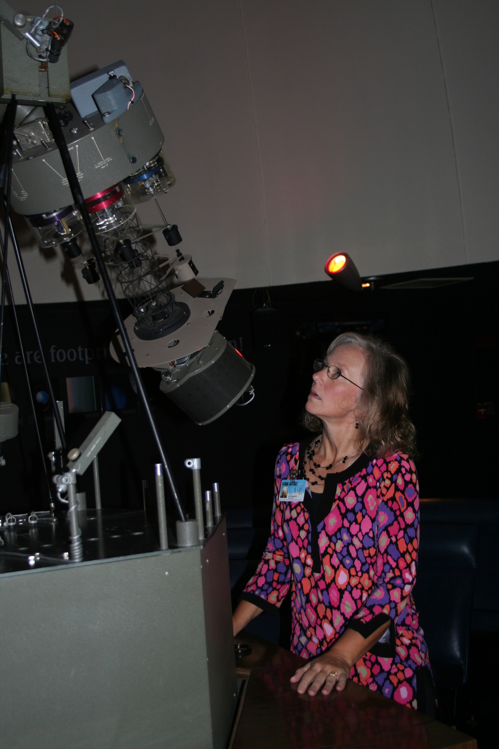 woman with telescope 