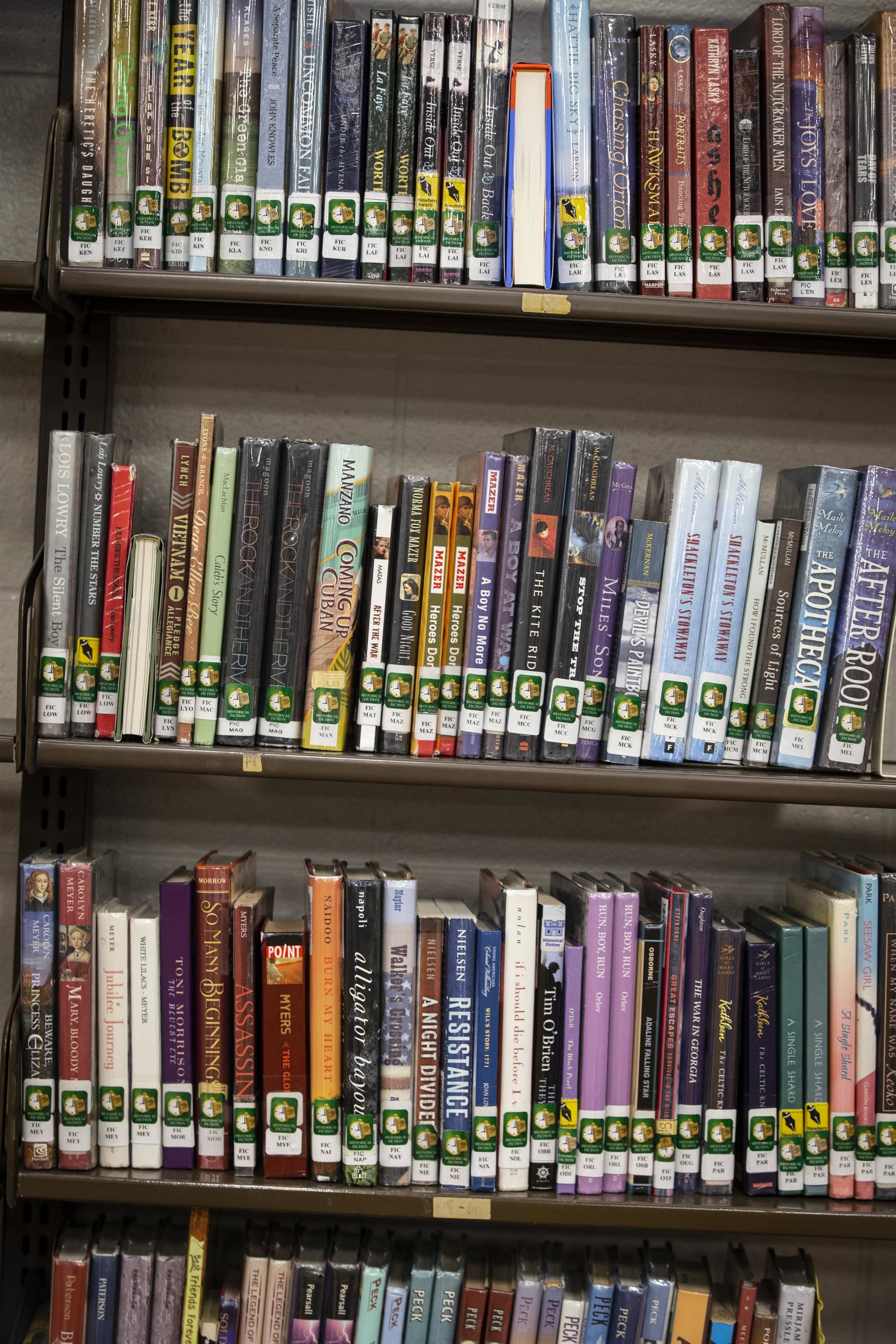 row of books 