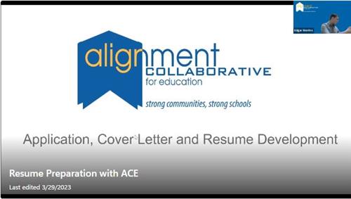 Application Cover letter and Resume Development