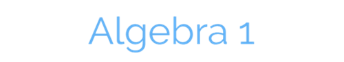 Algebra 1 