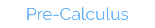 Pre-Calculus 