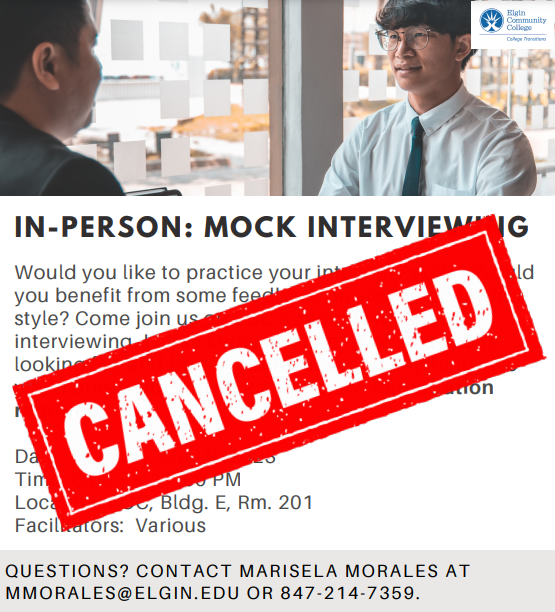 Mock Interview Cancelled