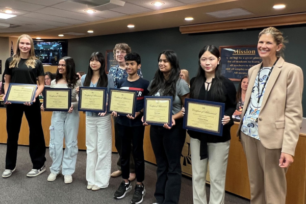  Future Problem Solvers Honored at the Board of Education Meeting