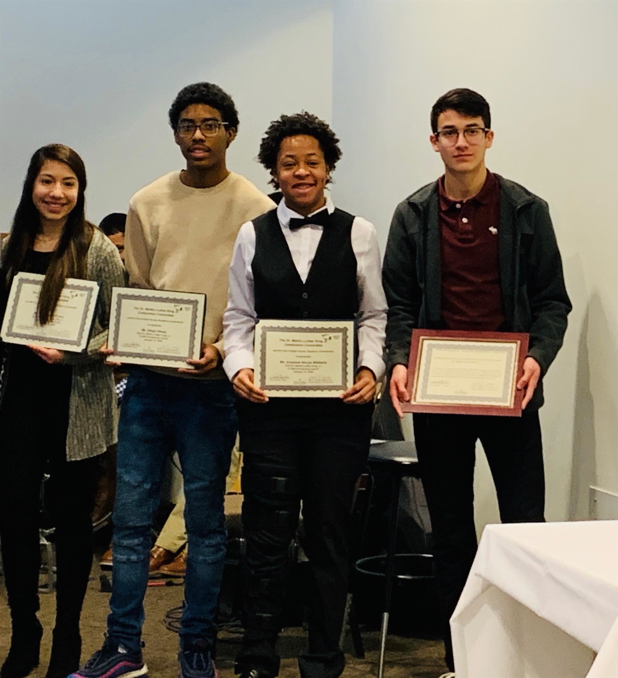 Martin Luther King Jr. Scholarship Winners 