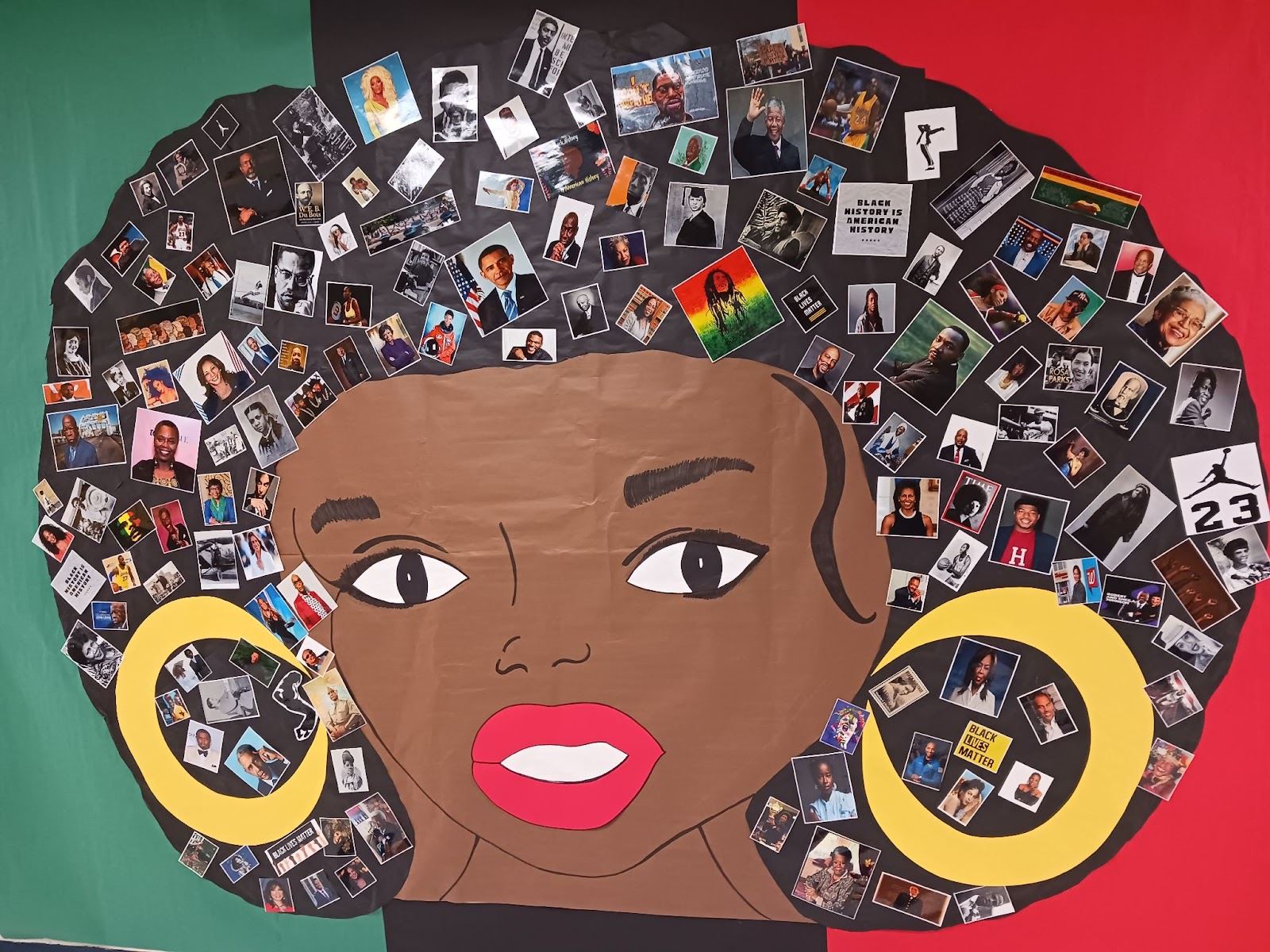  A mural at Ridge Circle with Black Americans